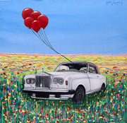 Art Lozano "Wandering Engine (Rolls Royce White)"
